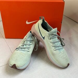Nike Zoom Fly Flyknit Glacier Blue Running Shoes - AR4562-444 - Womens - Size 10